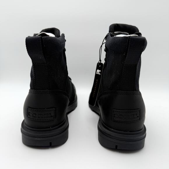 SOREL Mens Carson Six Ankle Boot US 8 EU 41 Black Leather  display picture 1